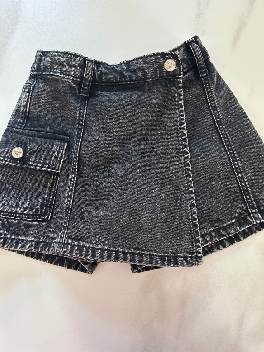 Girls Kids Zara Denim Mini Skirt with Pocket Detail Size 5-6